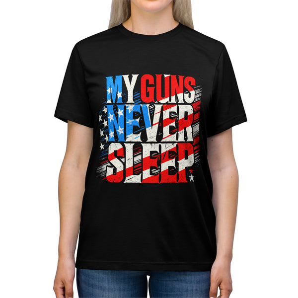 Guns Never Sleep | Unisex Triblend Tee